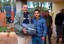 Malanzán: Entrega de indumentaria y presentación del delegado en El Portezuelo