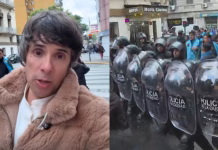 El descargo de Robertito Funes tras haber sido agredido durante la marcha por las chicas asesinadas