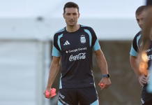La Selección argentina tiene su último entrenamiento antes de jugar el amistoso ante Mauritania