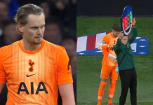 El arquero del Tottenham cometió dos errores contra el Atlético de Madrid y el DT lo sacó: se fue llorando