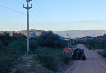 Malanzán: volcó un camión con destino a San Juan que transportaba abono