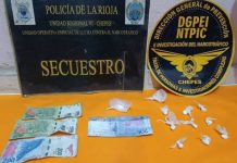 Chepes: Demoran a un joven con cocaína en la vía pública