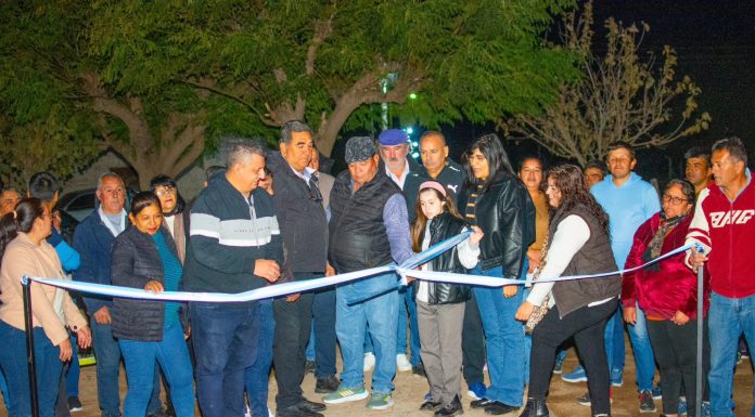 Ulapes: Inauguraron la nueva iluminación de la plazoleta san Solano
