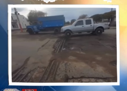 Chepes: El crítico estado de la Avenida Belgrano y el peligro latente en el cruce de las vías