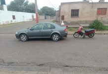 Ulapes: una adolescente resultó herida tras un choque entre una motocicleta y un automóvil