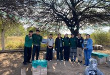 Ulapes: alumnos transformaron el patio de su escuela y convocan a la comunidad a colaborar