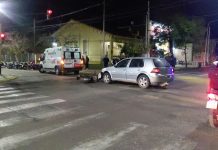 Capital: Una adolescente de 15 años cruzó en rojo y provocó un choque en avenida Perón y Santa Fe