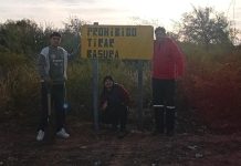 Chepes: Ejemplo de compromiso, Estudiantes del CEJA limpian el ingreso al Barrio El Alto