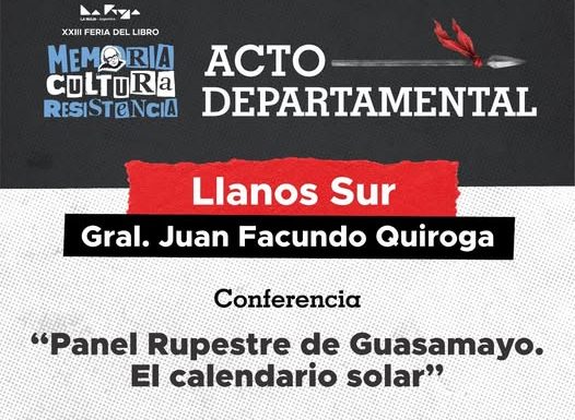 Malanzán: Guasamayo presente en la 23° Feria del Libro