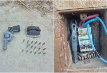 Chilecito: Encontraron un revólver y 17 cartuchos dentro del gabinete de un medidor de luz