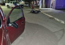 Milagro: Dos personas fueron trasladadas tras un choque entre un auto y una moto