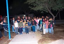 Ulapes: Inauguraron la nueva iluminación de la Plazoleta Virgen del Rosario