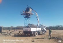 Ulapes: Tanque Funcionando en Tres de Mayo