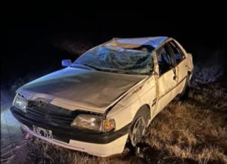 Chepes: Un hombre resultó herido tras volcar con su automóvil sobre la Ruta 141
