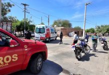 Capital: Derrapó con su moto y terminó hospitalizada tras sufrir una caída