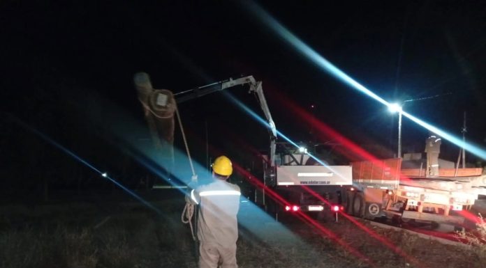 Ulapes: Avanza la iluminación en el Parque de la Familia, las obras inician esta semana