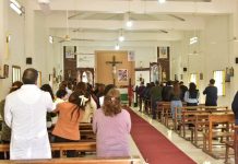 Ulapes: Monseñor Braida encabezó la visita pastoral en el Templo Parroquial