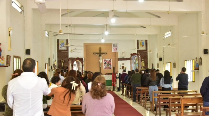 Ulapes: Monseñor Braida encabezó la visita pastoral en el Templo Parroquial