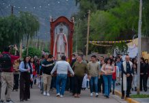 Ulapes: El Pueblo recibió la bendición de San Nicolás y la visita del obispo Dante Braida