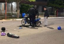 Chepes: Dos motocicletas protagonizaron un choque