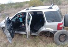 Chepes: Una EcoSport sufrió un reventón de neumático y estuvo cerca de volcar